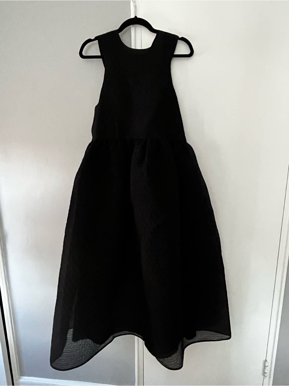 Cecilie Bahnsen Black Dora Sleeveless Full-Skirt Dress NWT
